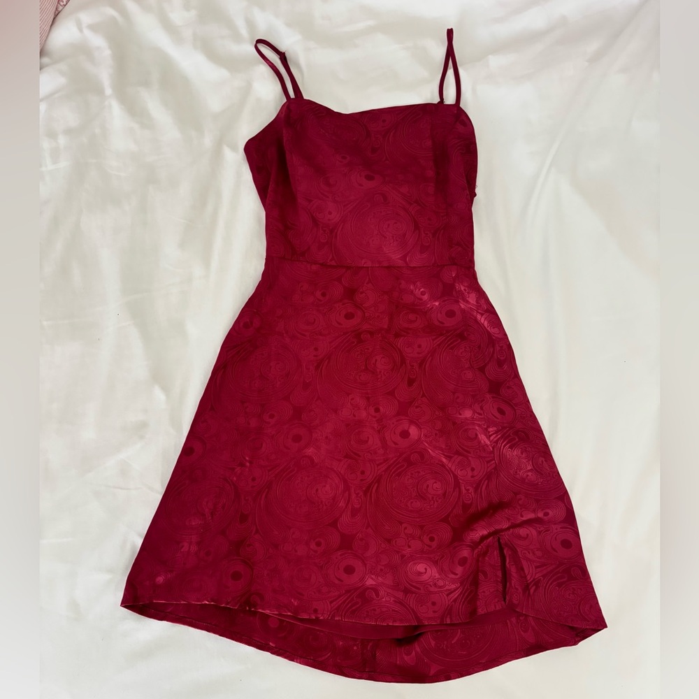 Lulu's Rich Burgundy Mini Dress